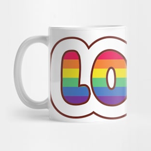 Rainbow LOVE Mug